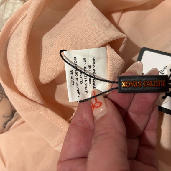 NWT Retro Stage Butterfly Embroidered Midi Dress - Picture 11 of 11